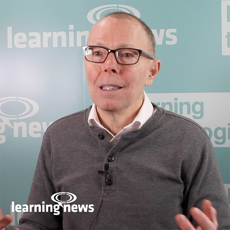 Will Thalheimer, learning evaluation expert, talking to Learning News at LT2019